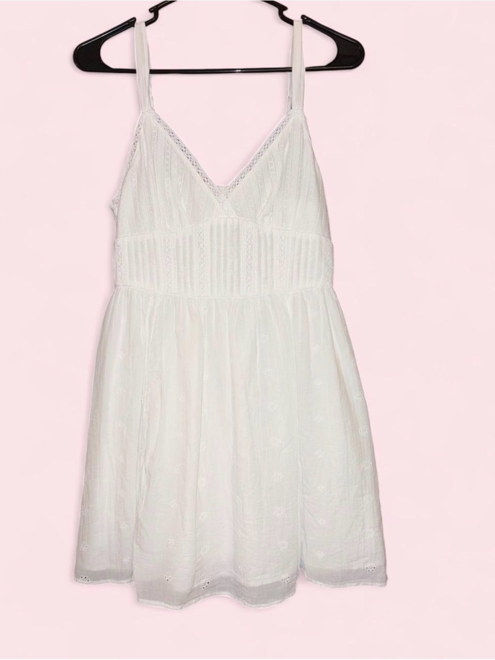 American Eagle White Eyelet Summer Dress